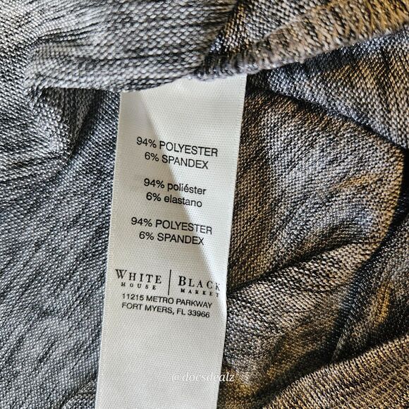 White House Black Market Sleeveless Blouse Gray Women's Large - Picture 5 of 6